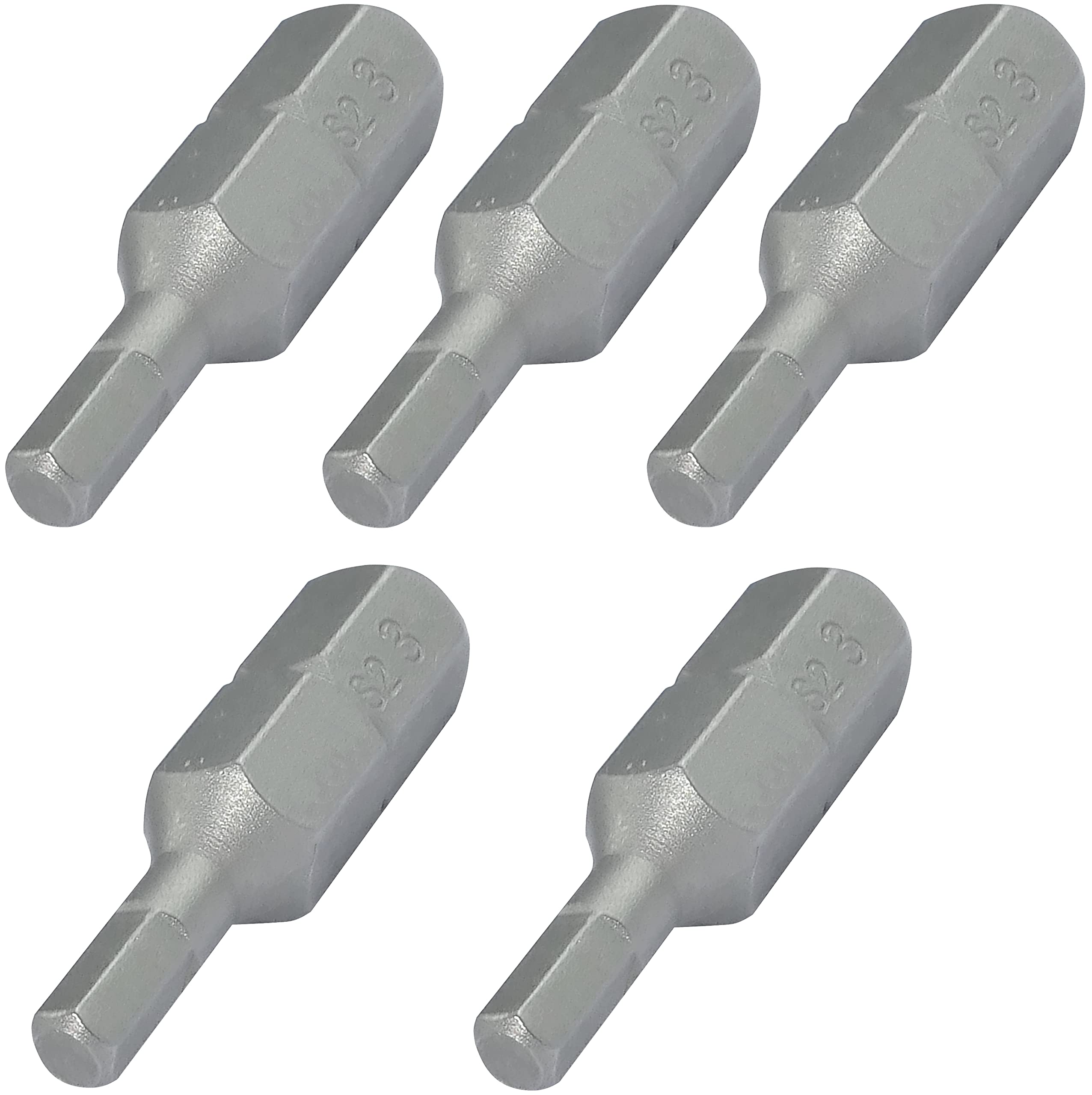 Set 5 Punte Esagonali 1/4'' 3mmx25mm - Acciaio S2 Per Viti A 6 Lati, DIN 3126, Durezza 58-62 - Foto 6