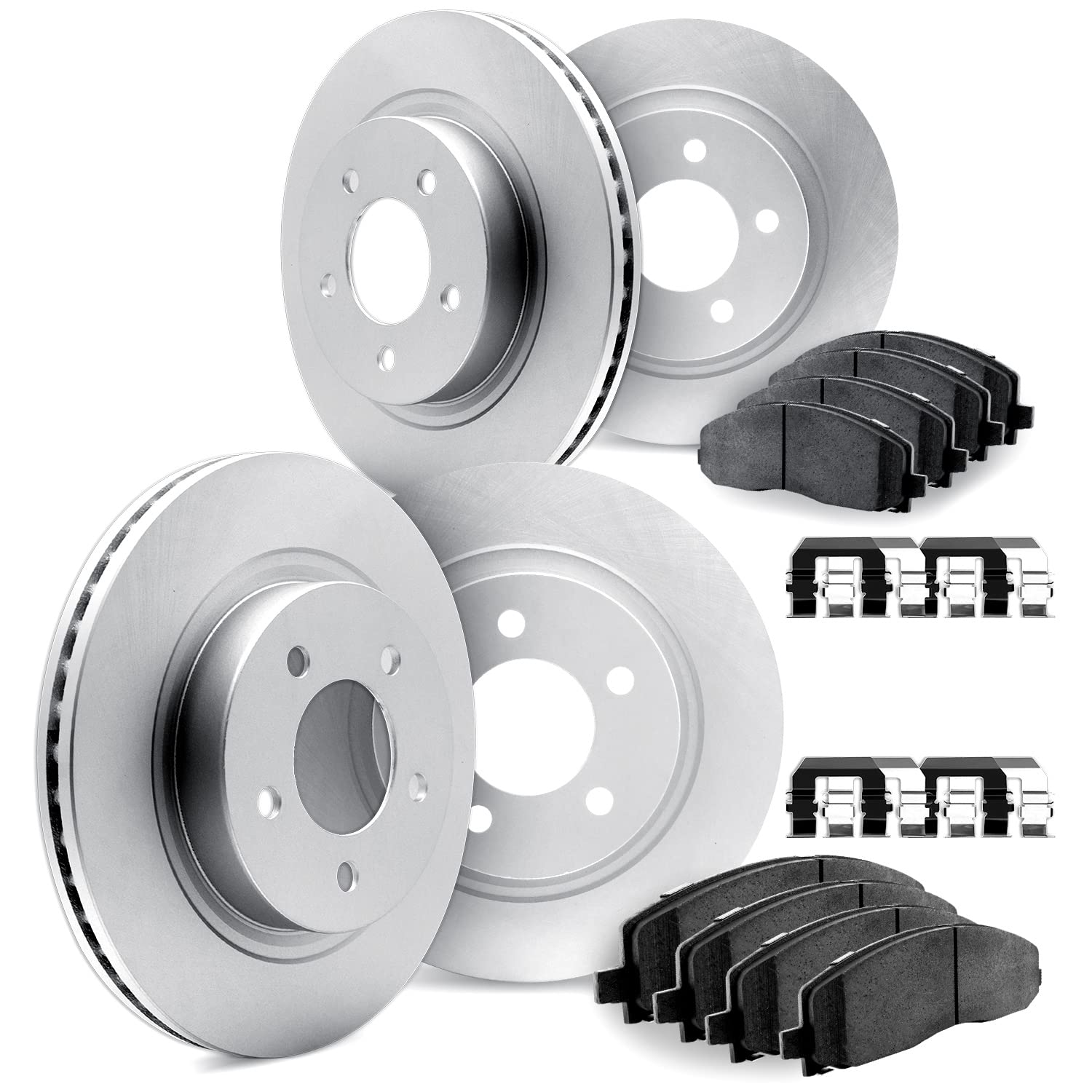 Dynamic Friction Company Brake Kit For 2015-2020 Volkswagen Passat| Front and Rear EURO 5000 Ceramic Brake Pads and Rotors Kit|Hardware included