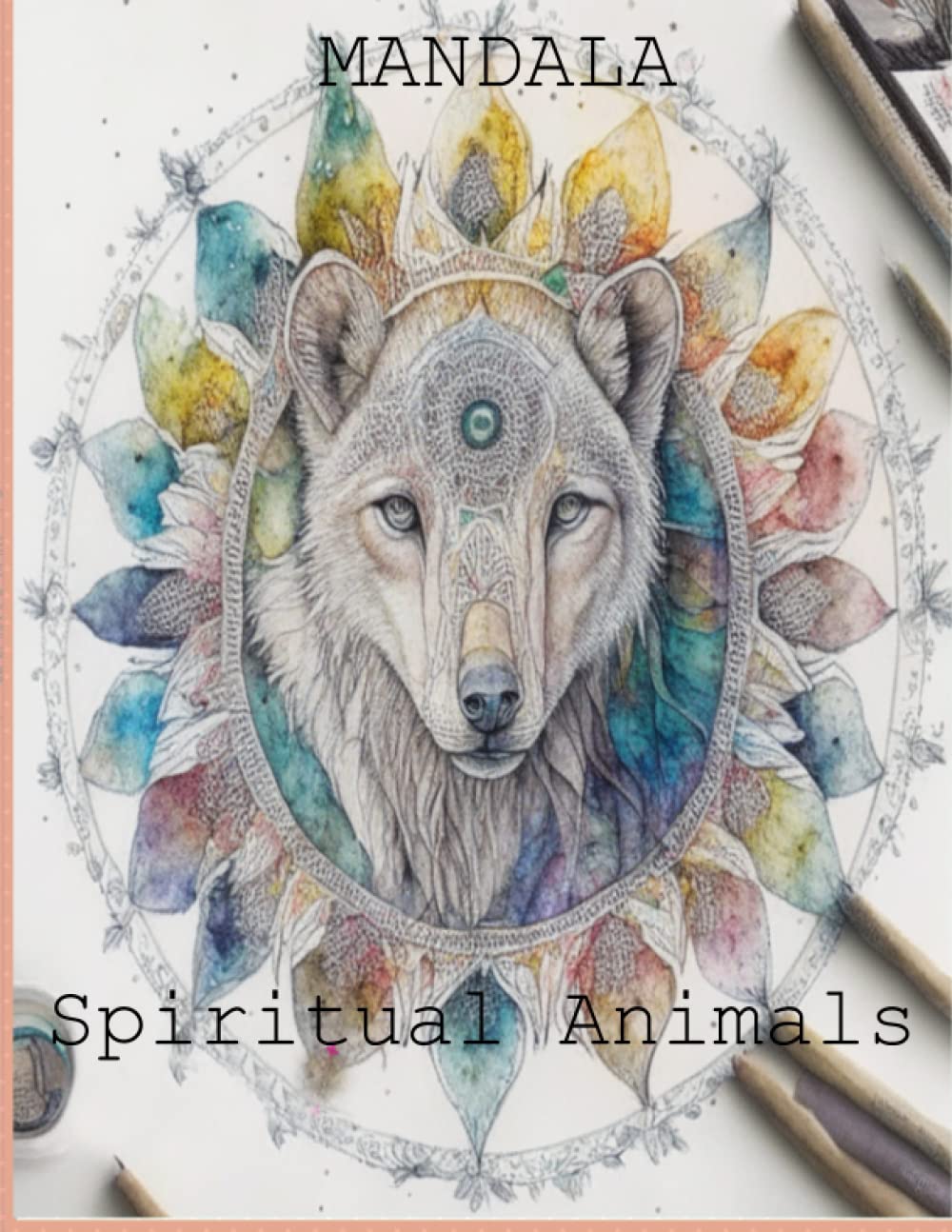 Mandala spiritual animals: Mandala spiritual animals coloring book 48 pages