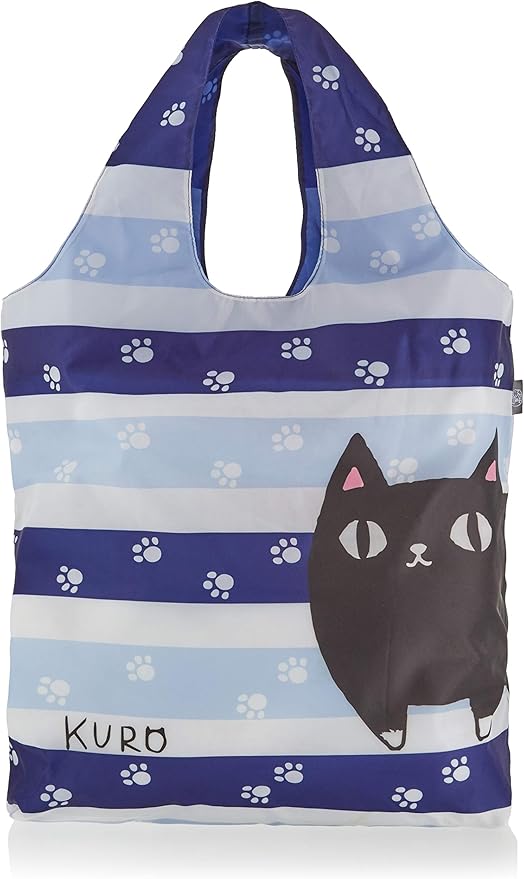 セラミック藍 エコバッグ 猫3兄弟 KURO サイズ:約W45 D11 H60 13080