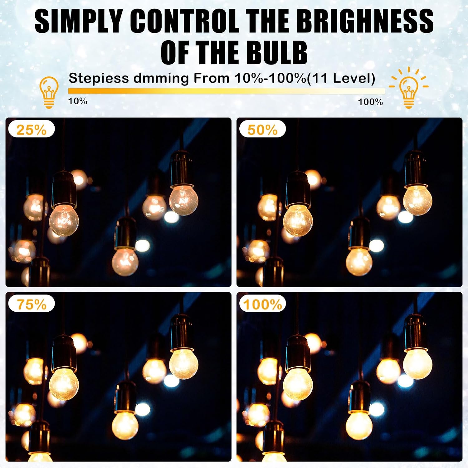 Rossesay Outdoor Dimmer for String Lights Christmas Light Controller Xmas Remote Control Outlet Remote Control Plugs for Lights Outdoor Christmas Decorations