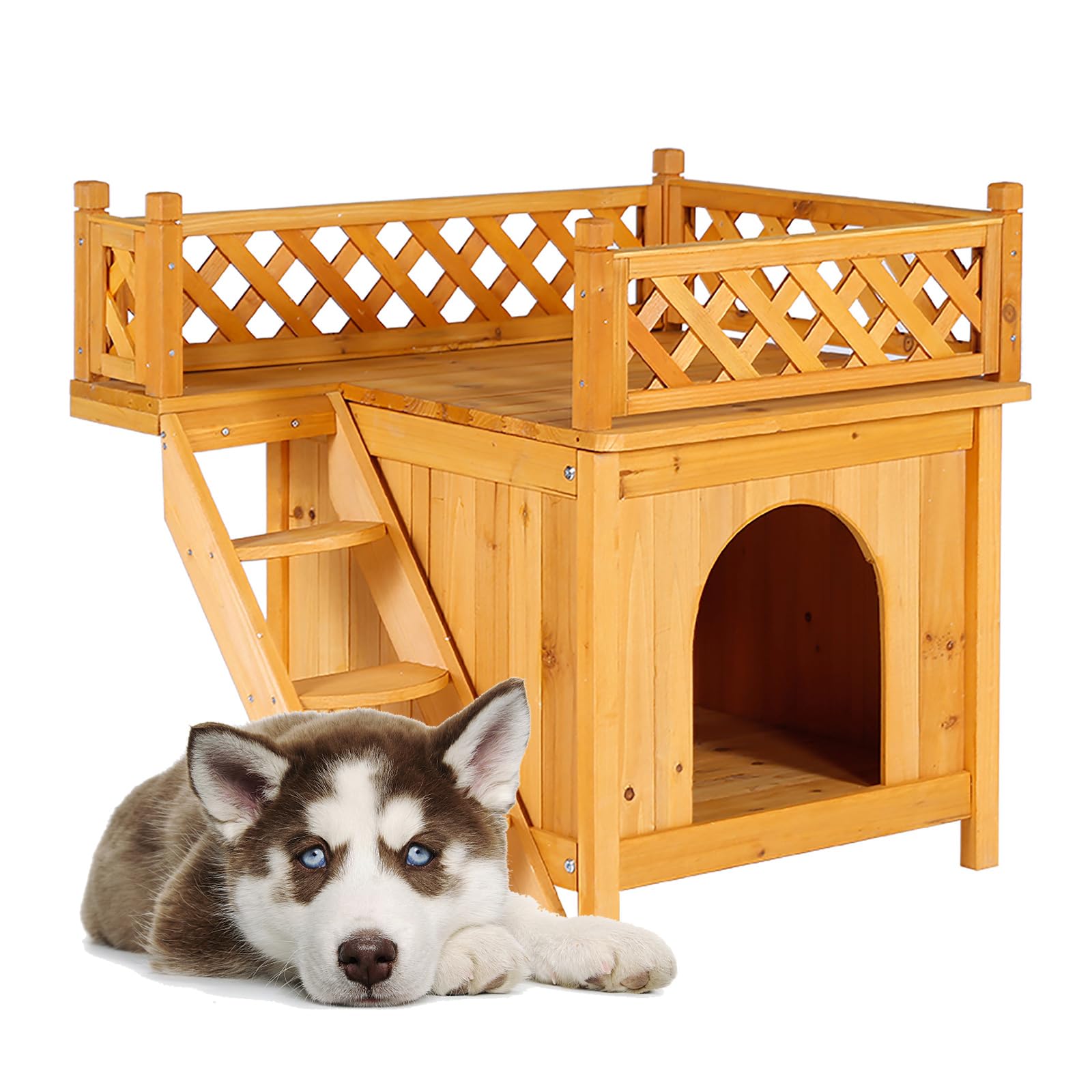Outdoor Kennel Dog Houses For Huskies MaxtiL Wooden Outdoor Dog
