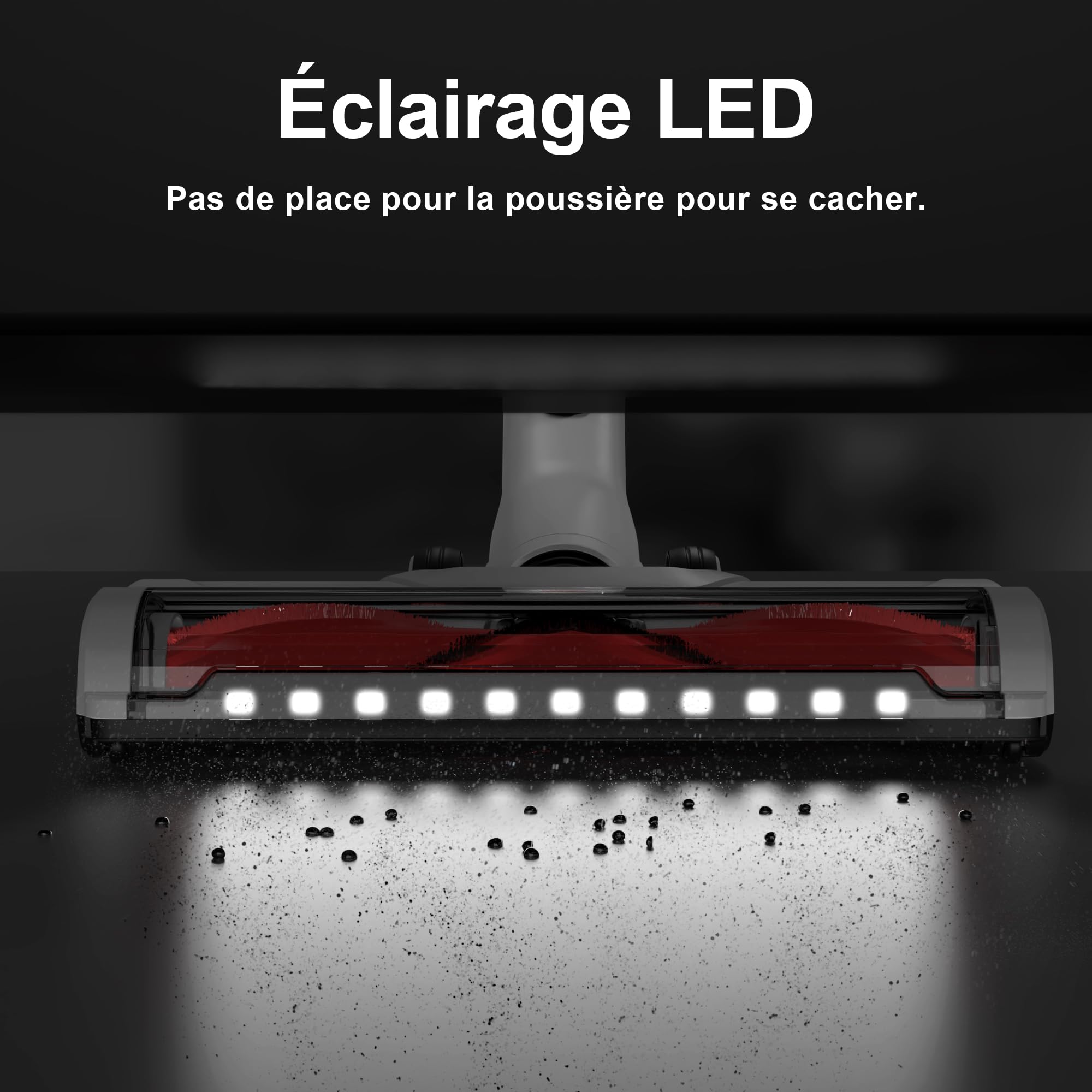 Aspirateur sans Fil Balai Électrique - Puissant sans Câble Rechargeable Batterie Silencieux Légère Balais Électriques pour Sol Tapis Poils d'animaux Intérieurs