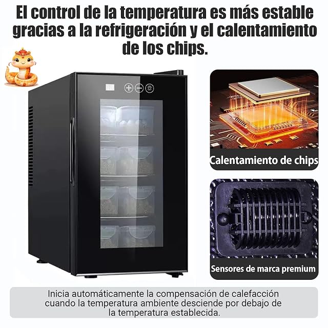 Foto 3 de 8 de Hggdsac Incubadora 5°-60°C, 48L Incubadoras automáticas, Tipo gabinete, para Reptiles pequeños
