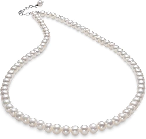 Miniatura 2 de Conjunto de perlas cultivadas de agua dulce para mujer con collar, pulsera y aretes, Perla, Perla