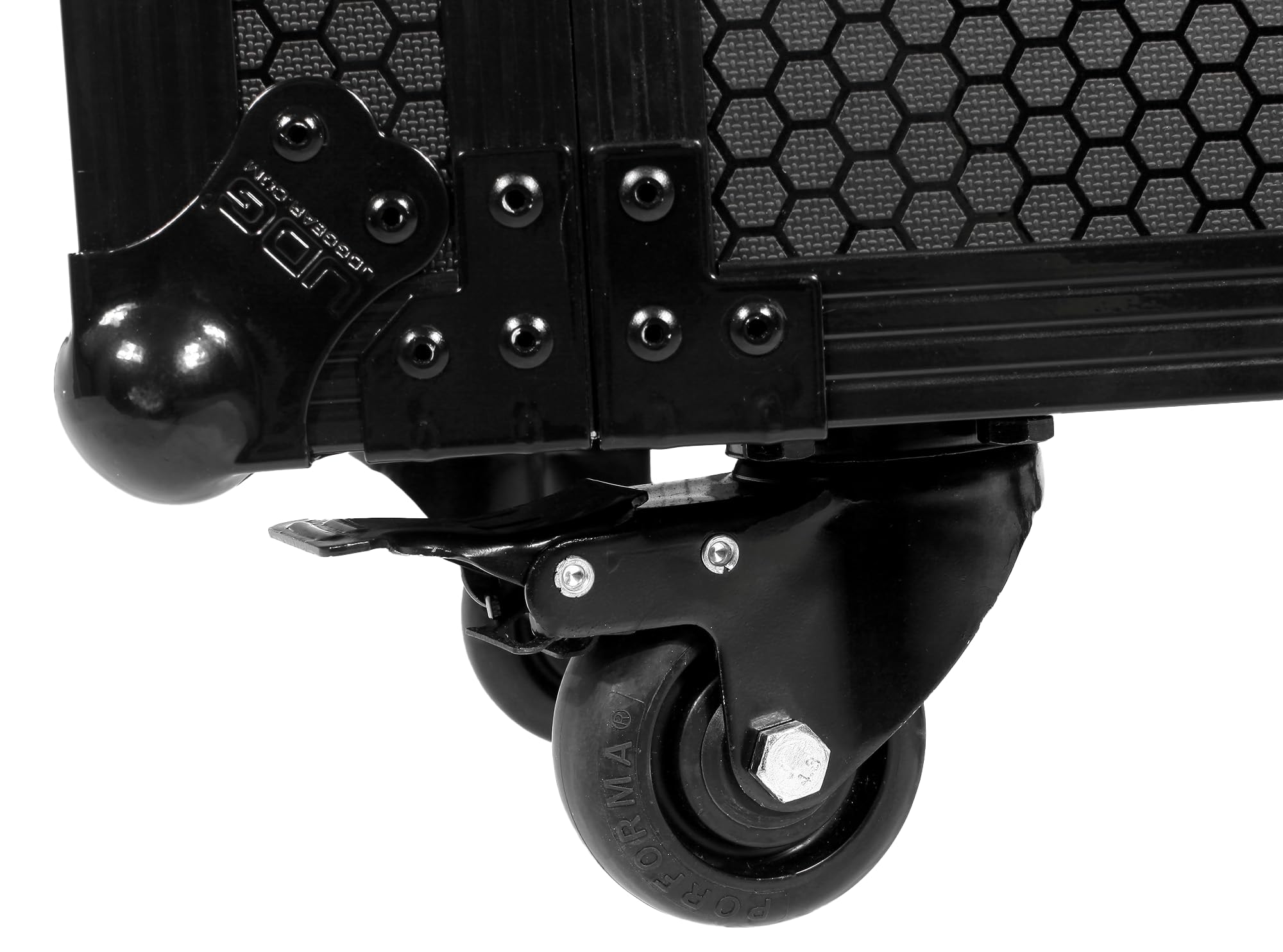 UDG Ultimate Flightcase 4 CDJ/Mixer Plus Rollen, Schwarz (U91101BL) | 9-mm-Sperrholzschale; Schmetterlingsverriegelungen; verstärkte Eckschützer; Trolley- und Radsystem; Schauminnere