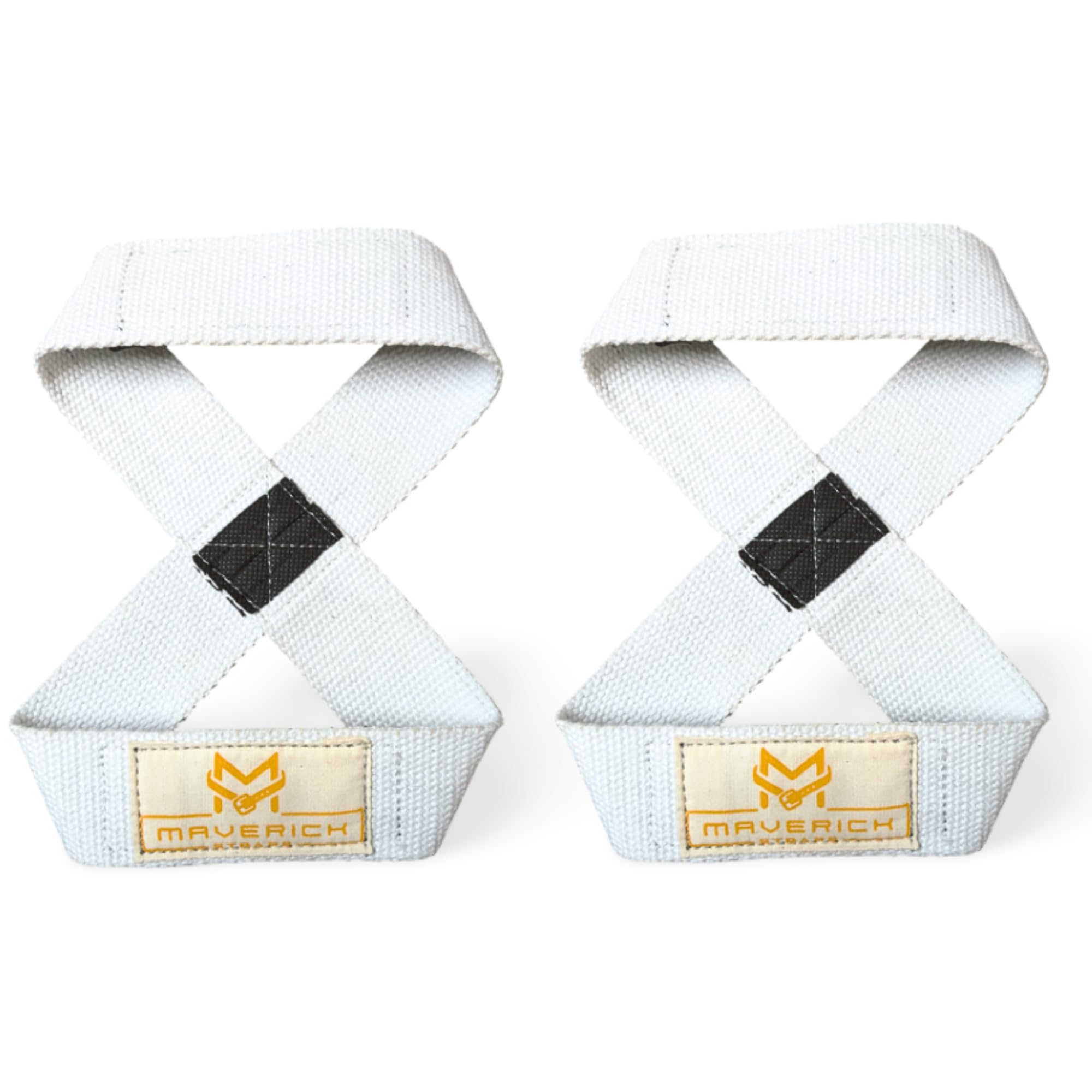 Maverick Straps Deadlift Straps For Gym Figure 8 Lifting Straps For Weightlifting Wrist Support For Gym/Wrist Straps Men, Women With Soft Padding & Strong Grip For Powerlifting, Deadlift, Strength & Cross Training (Off-White)-image-19