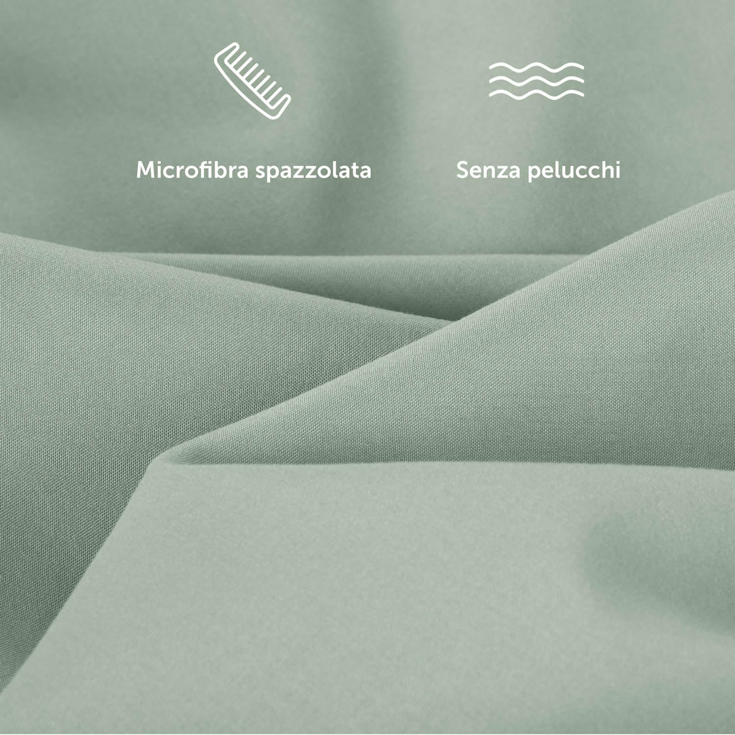 Blumtal Copripiumino Una Piazza e Mezza 200x220 e Federe 50x80 - Set di Lenzuola in microfibra extra morbida certificata Oeko-Tex, Set Copripiumino con 2 Federe - 3 pezzi - Verde Chiaro