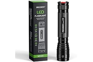 Rechargeable High-Powered 2000 Lumens Flash Light for Cars