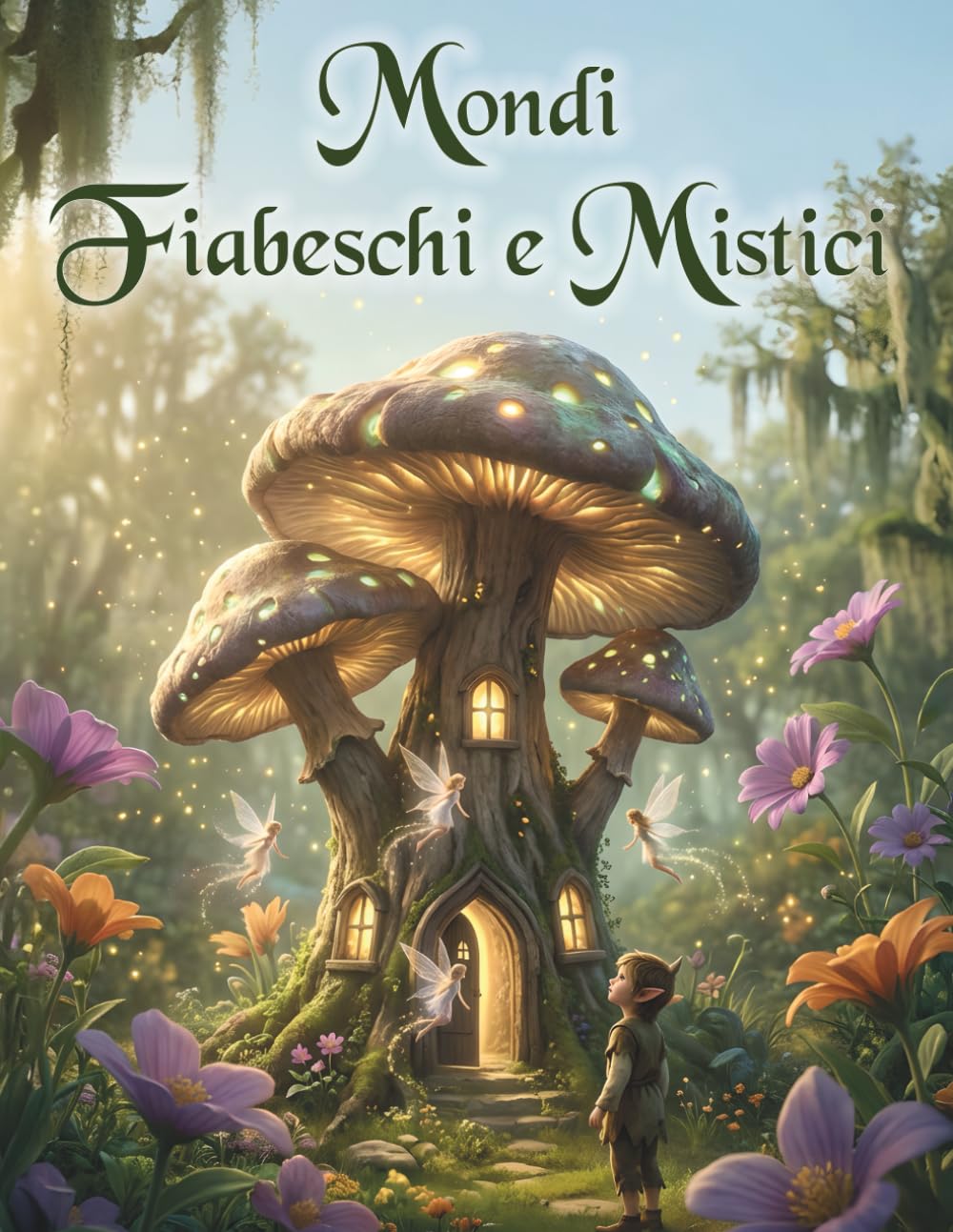 Mondi Fiabeschi e Mistici: 50 illustrazioni magiche – Libro da colorare creativo di fiabe con animali magici, fate, draghi e creature mitiche per bambini e ragazzi