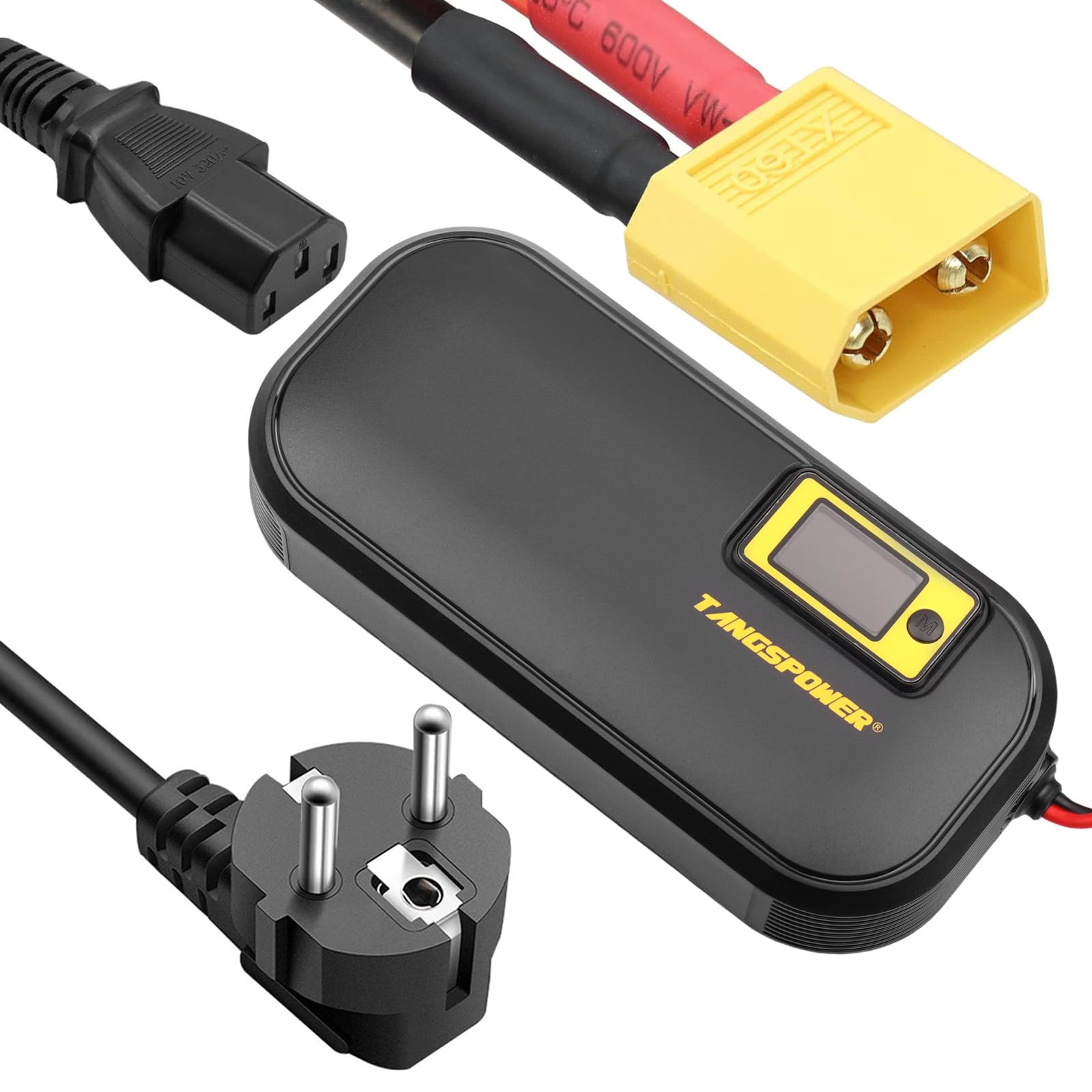 Caricabatterie Alimentatore di rete da 58,8V 10A caricabatterie intelligente regolabile per 14serie 14S 48V 50V 51,8V 52V agli ioni di litio (Connecteur XT 60)
