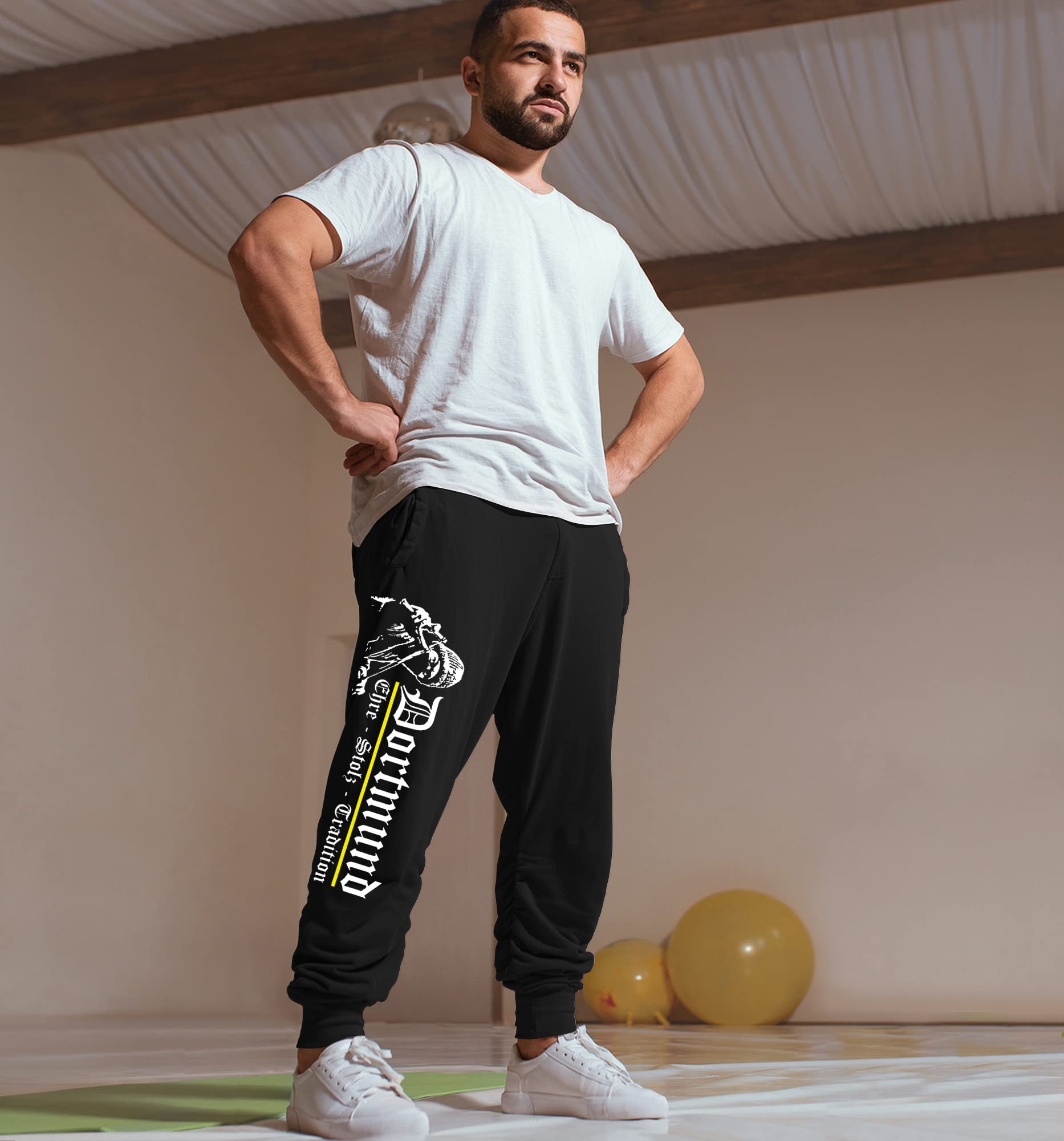 Dortmund Ehre & Stolz Herren Jogginghose | Dortmund Hose Dortmund Fanartikel Ultras Sport Dortmund Geschenk | M1