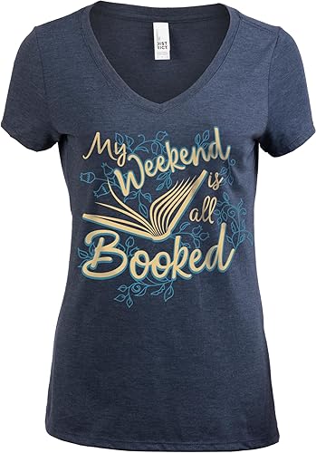 Miniatura 8 de My Weekend is All Booked - Camiseta con cuello en V para mujer