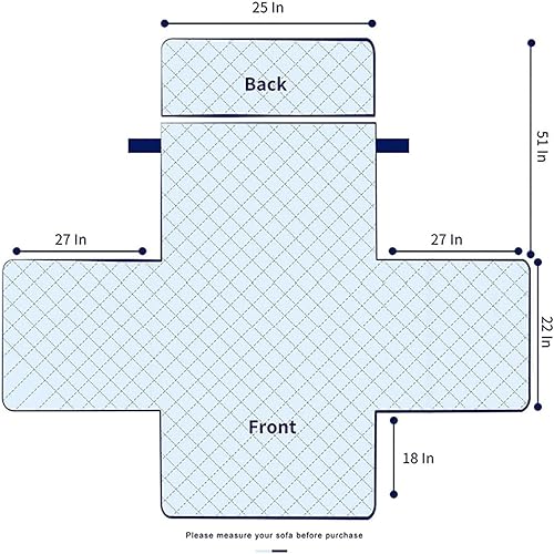Miniatura 5 de Funda acolchada reversible para sofá reclinable funda para silla de 2 pulgadas de grosor protector de silla antideslizante funda de sofá lavable con