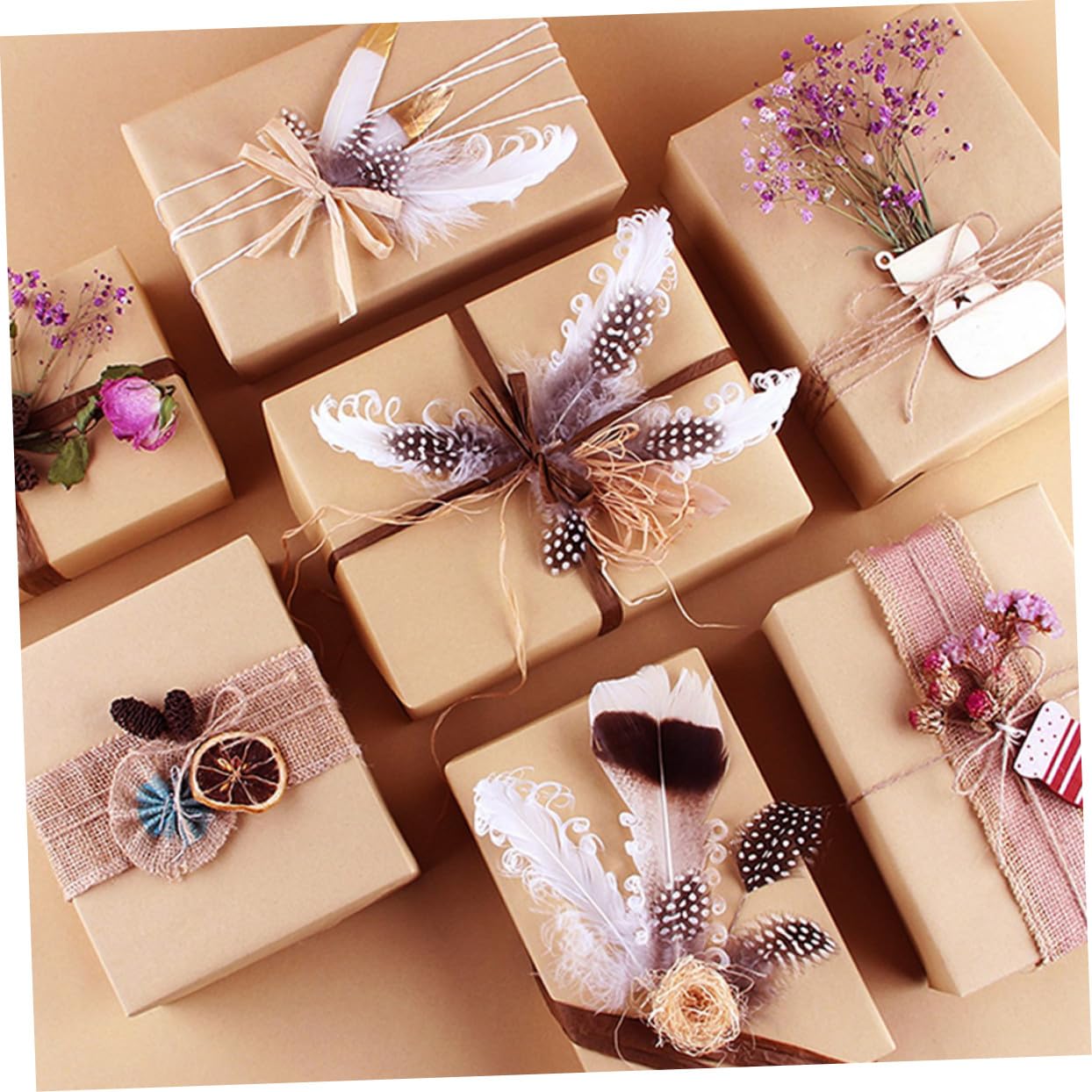 Kraftpapierrolle für Bastelarbeiten und Geschenkverpackung, 45cm X 30m | Einzeln Rolle, Glatte Oberfläche, Einfach Zuschneidbar, für Blumensträuße und Geschenktaschen