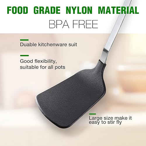 Miniatura 3 de Juego de 7 utensilios de cocina de acero inoxidable de alta calidad, resistentes al calor, accesorios de cocina, herramientas para utensilios de