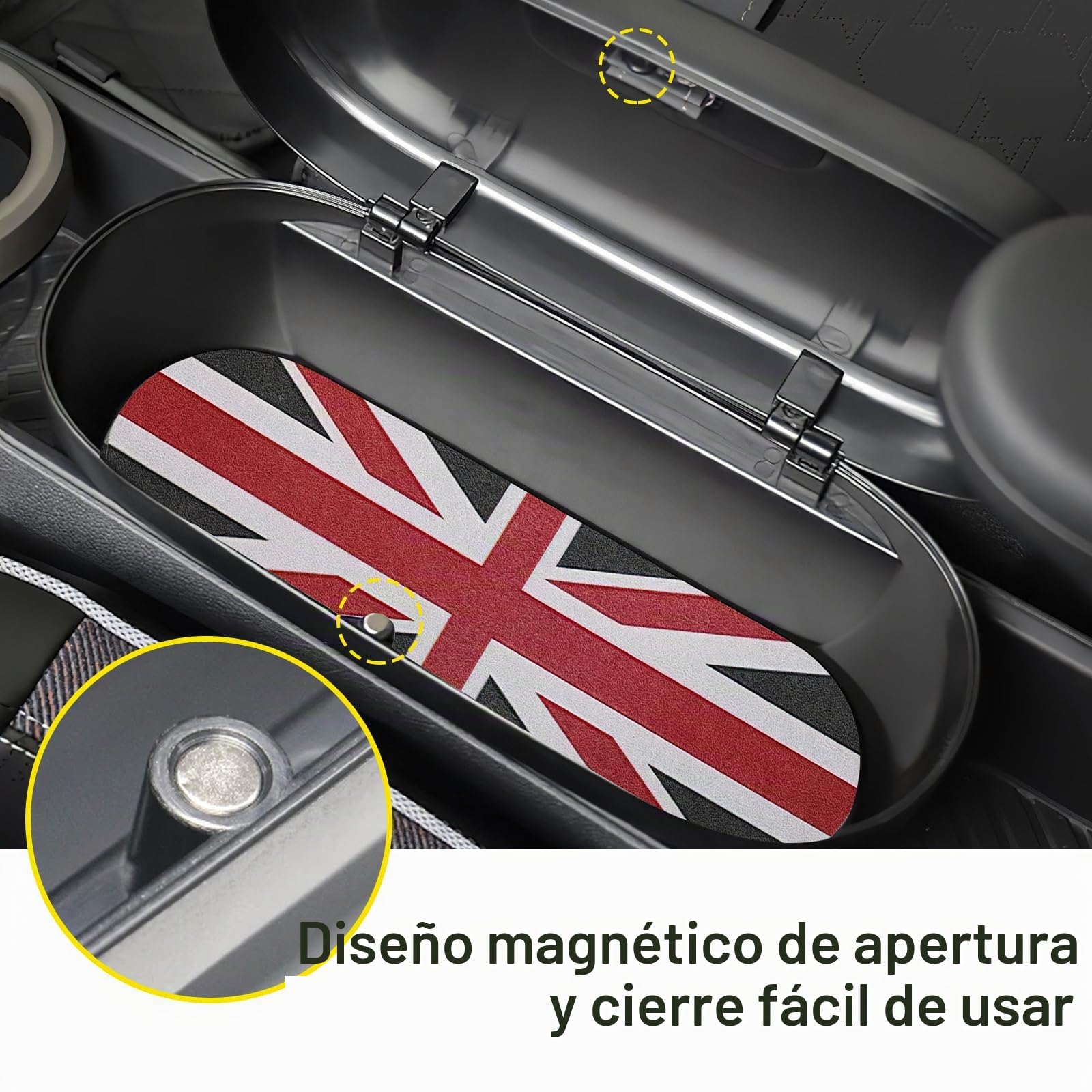Caja de almacenamiento para consola central, organizador de reposabrazos, bandeja para Mini Cooper Aceman J01 J05 2024 2025, transmisión automática, accesorios, compartimento en la consola