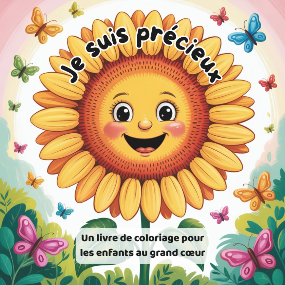 Je suis précieux - Un livre de coloriage avec des affirmations positives pour les enfants au grand cœur