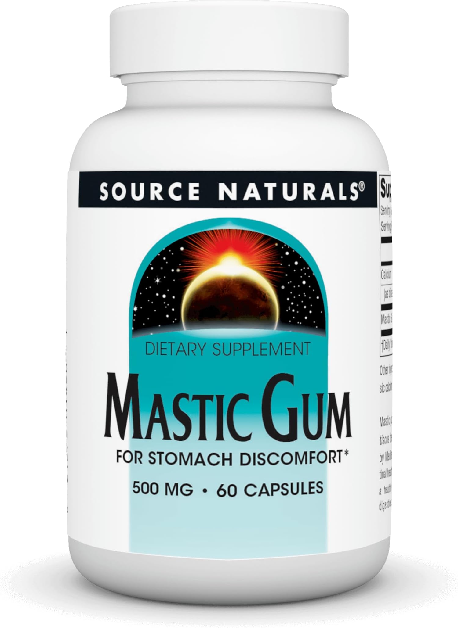 Source Naturals Mastic Gum for Stomach Discomfort* 500 Mg Capsule, 60 Count