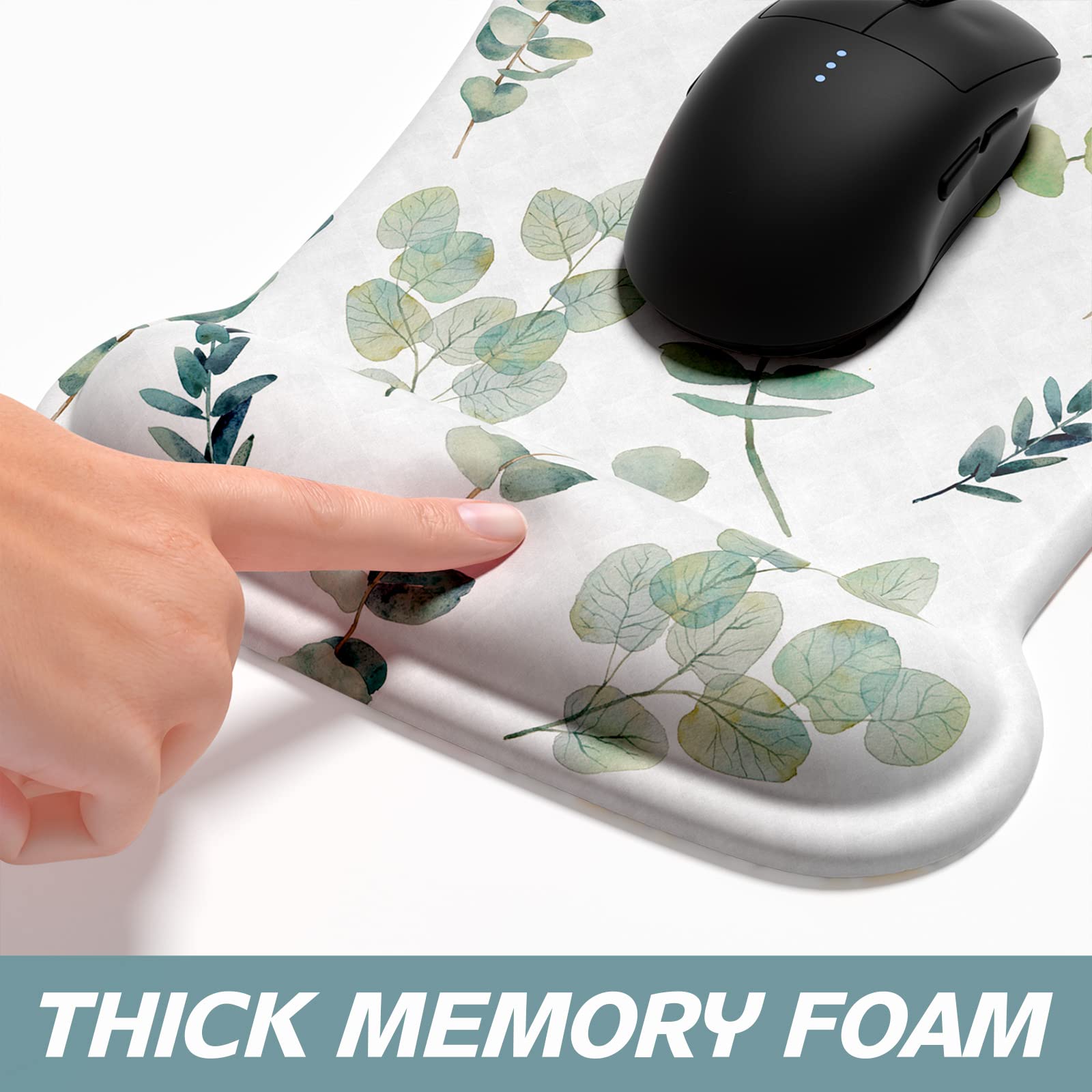 Lot De 2 Tapis De Souris Avec Repose-poignet En Silicone - Design Mandala Astronaute, Antidérapant, Ergonomique