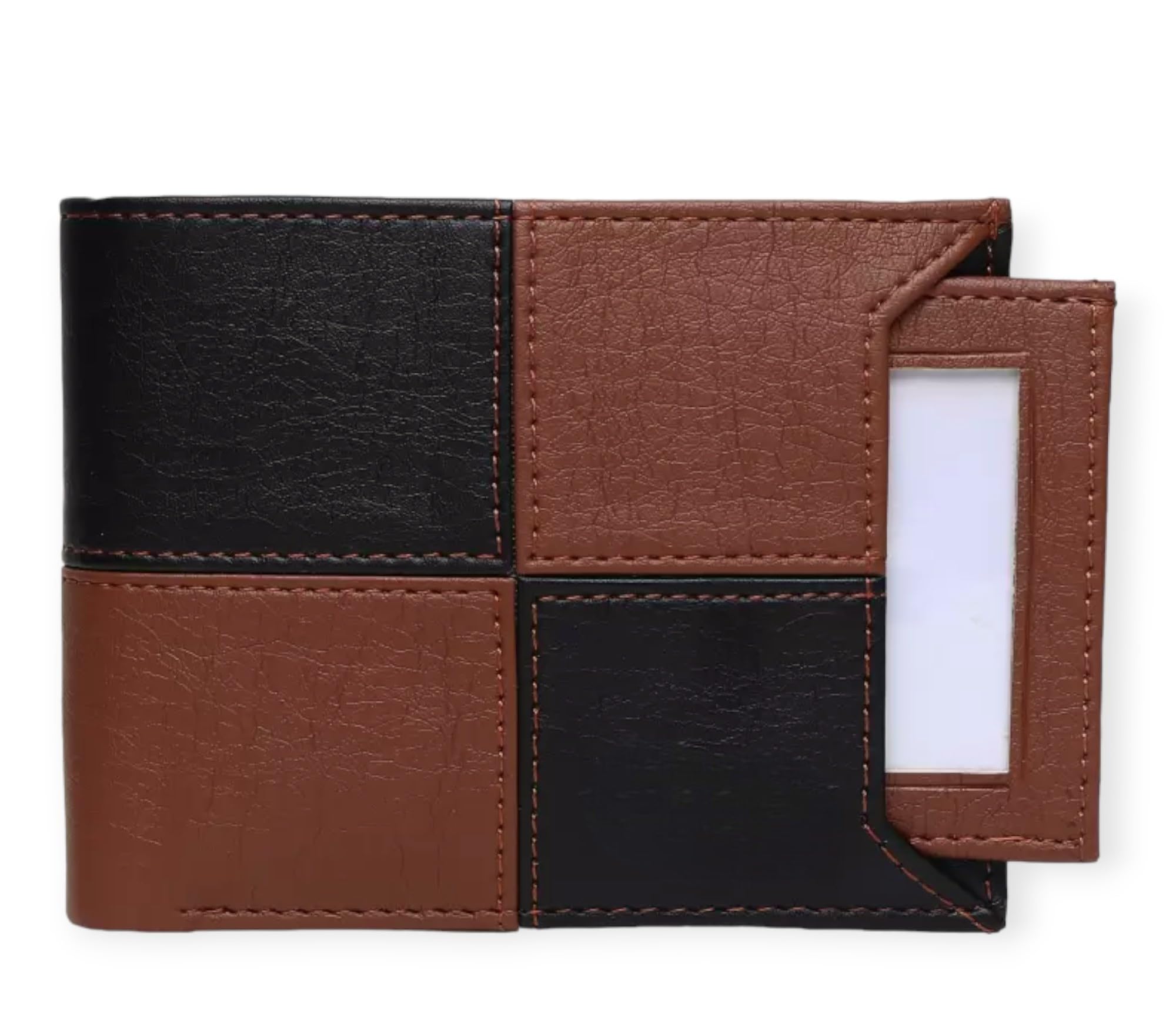 Men Casual Tan Artificial Leather Money Clip - Mini (6 Card Slots) (Multicolor Tan)-image-30