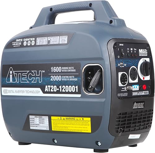A-ITECH Generador inversor portátil de combustible dual de 2300 vatios listo para RV, pequeño con funcionamiento súper silencioso para el hogar o