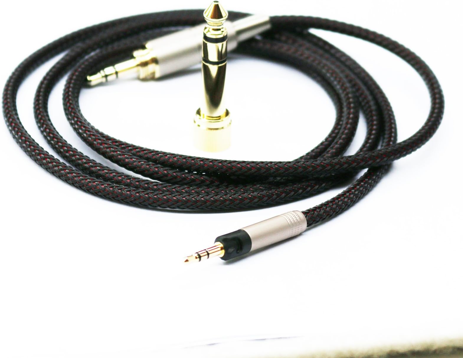Replacement Audio Upgrade Cable Compatible with Sennheiser HD6 MIX, HD7, HD8 DJ Headphones 1.2meters/4feet