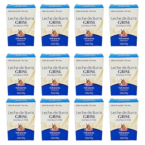 Jabon Leche de Burra - Jabón Leche de Burra - Grisi (3.5 onzas x 12 unidades) por Grisi