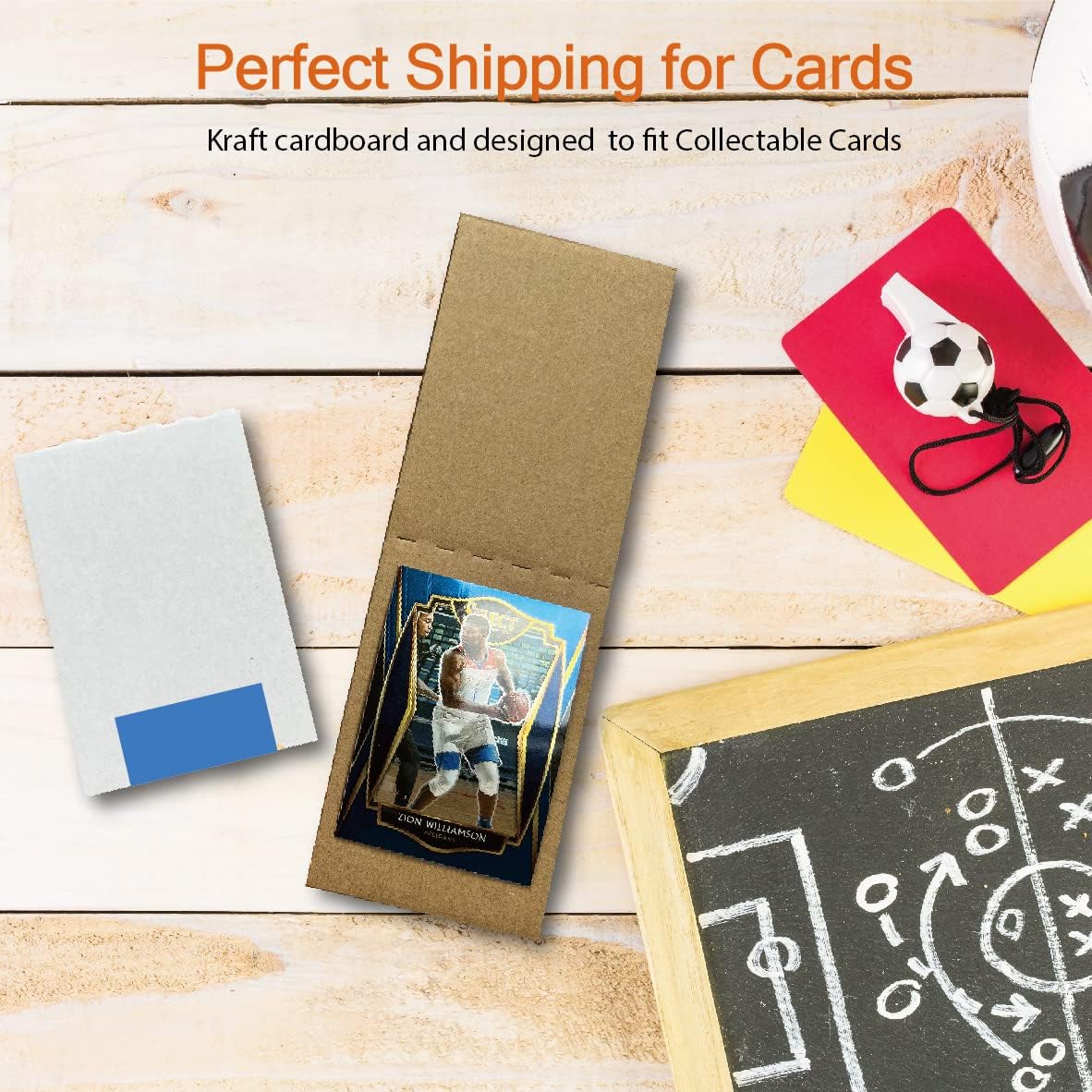 200 Pack Cardboard Sleeves for Sports Card Protectors, 3" x 4.5" Corrugated Sheets for Trading Card Folders, Mail Shipping Stiffeners, Cardboard Inserts