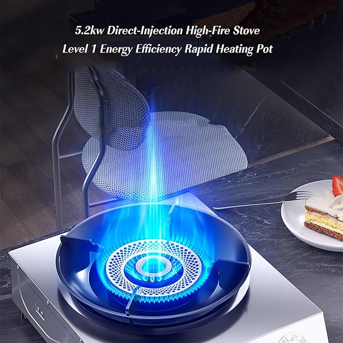 Estufa de Gas de 2 Puestos, Compacta, con Protección Contra Apagado de Llama miniatura 5