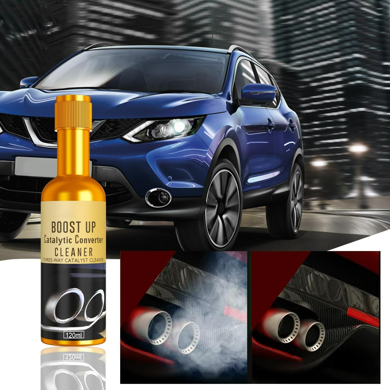 120ml Katalysator Reiniger Benzin, Motor Turbolader Reiniger, Auto Katalysator Reiniger für Motor Katalysator Booster, Katalysator Reiniger Geeignet für Benzin, Diesel, Hybrid (5PC)