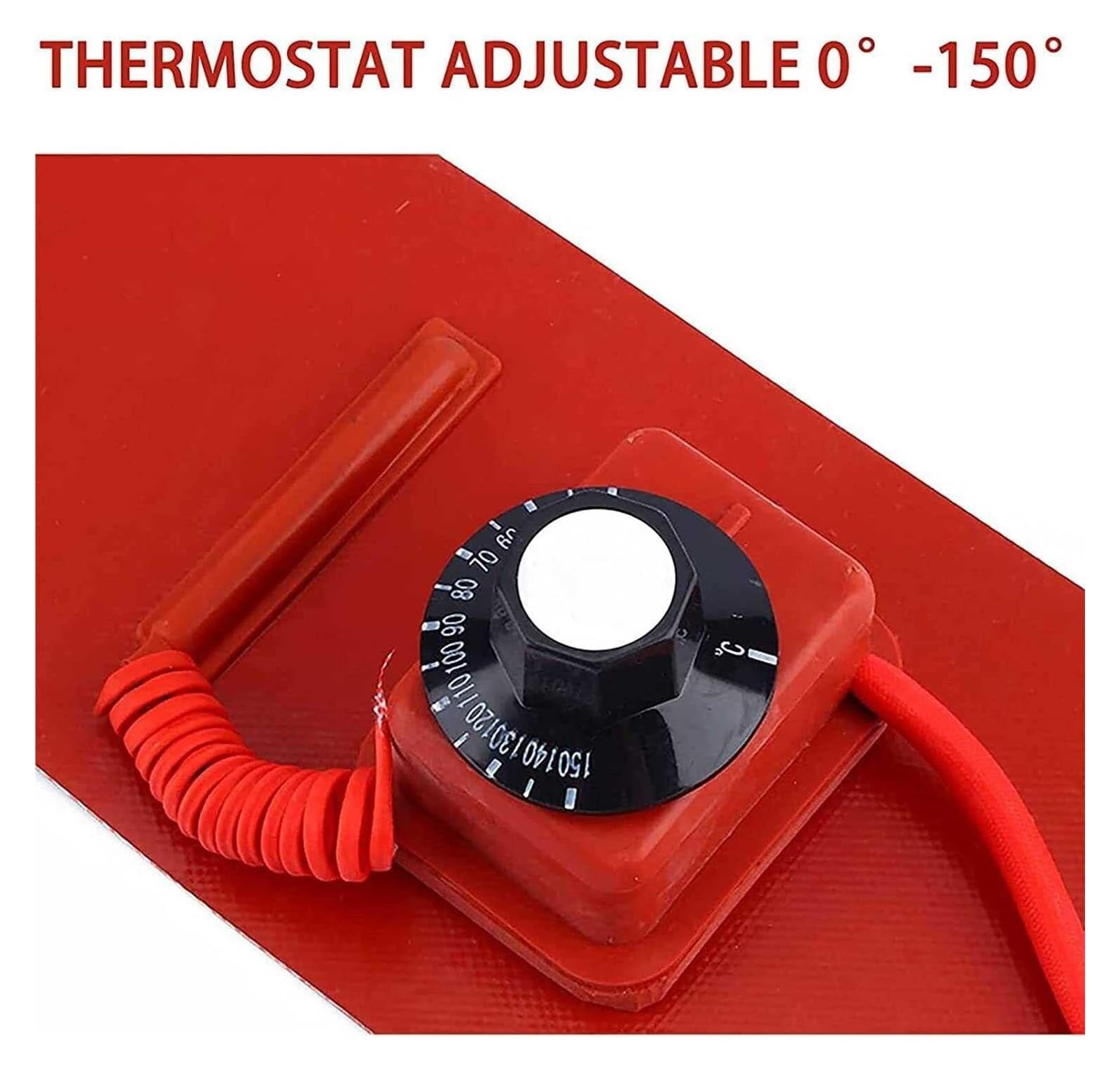 Podgrzewacz bębna z silikonowej z termostatem do beczek metalowych i plastikowych o pojemności 20–200 l(10x70in 2KW Digital)