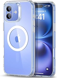 ESR for iPhone 16 Case (4 in 1) Set, Translucent Matte Case with Screen Protector, Compatible with MagSafe, Military-Grade Protection, Classic Series,Clear