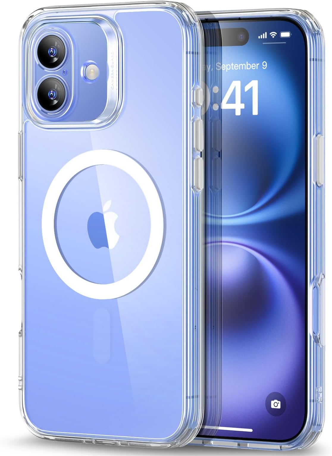 ESR for iPhone 16 Case (4 in 1) Set, Translucent Matte Case with Screen Protector, Compatible with MagSafe, Military-Grade Protection, Classic Series,Clear