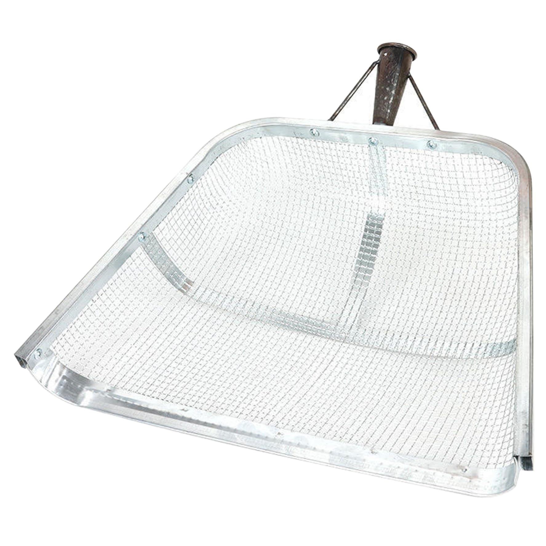 Xdyyjrasa Stainless Steel Soil Sifter Shovel – Sand Shovel with 4mm Mesh for Efficient Sand Soil Grain Filtering, 17.5x14.6 Inch