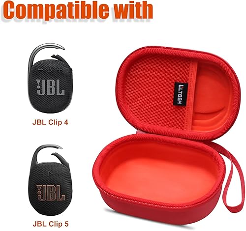 Miniatura 17 de LTGEM - Funda compatible con altavoz Bluetooth JBL Clip 4/5 Ultra portátil, impermeable, a prueba de polvo, color azul Azul / Patchwork