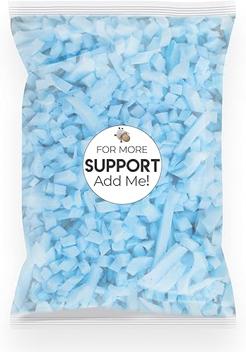 Wife Pillow - Espuma viscoelástica triturada refrescante, bolsa extra de relleno de 1 libra, gel de hielo de primera calidad mezclado con relleno de