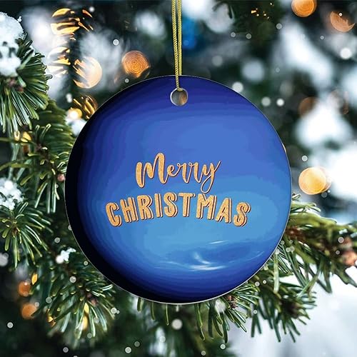 Miniatura 2 de Two-Side Printed Solar System Planets Ceramic Christmas Ornament, Novelty for Family Friends Kids, Galaxy Educational Christmas Keepsake Pendants