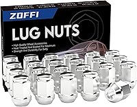Vista 8 de ZOFFI Tuercas de llanta 1/2-20, 23 piezas, compatibles con Jeep Wrangler JK 1987-2018, Jeep Liberty 2002-2012, Jeep Grand Cherokee 1993-2010
