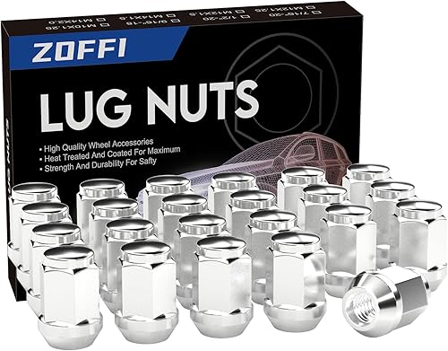 Miniatura 1 de ZOFFI Tuercas de llanta 12-20, 23 piezas, compatibles con Jeep Wrangler JK 1987-2018, Jeep Liberty 2002-2012, Jeep Grand Cherokee 1993-2010 -
