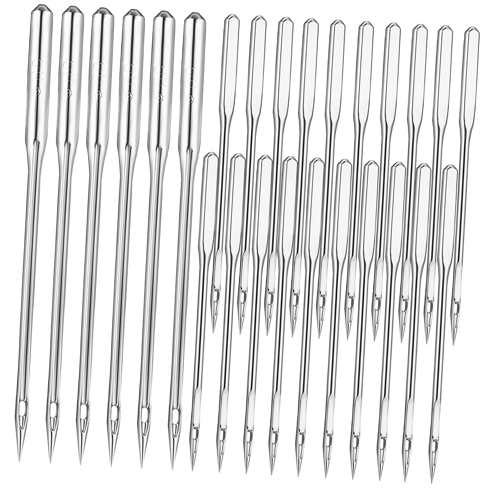 Gadpiparty 5 Series Aguja De Máquina Agujas De Coser Hogar Metal Plata 100 Piezas*5