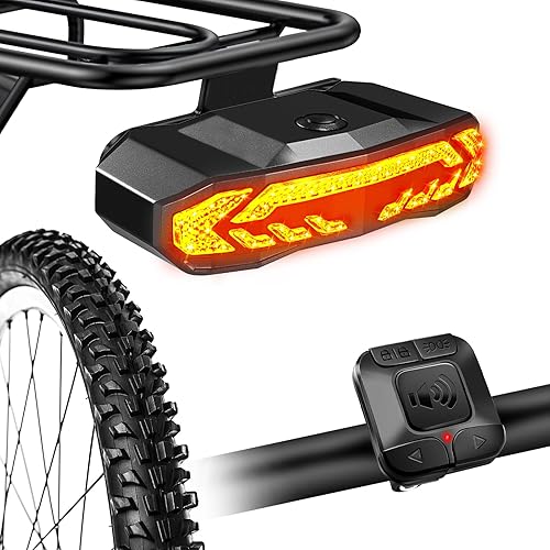Miniatura 9 de NineLeaf Bike Turn Signals, Turn Signal Kit for Ebike, Bike Turn Signals Front and Rear Auto On/Off Electric Bell Automatic Brake Light Remote
