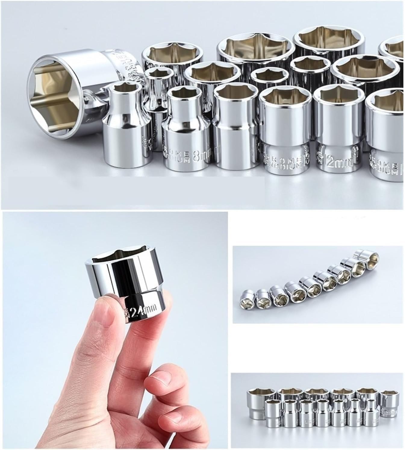 Set di Attrezzi a Mano Strumenti di Riparazione Auto, Contiene 47 Strumenti, Adatti per la Manutenzione dell'auto e Altre Esigenze di Riparazione Domestica. wljdp240511