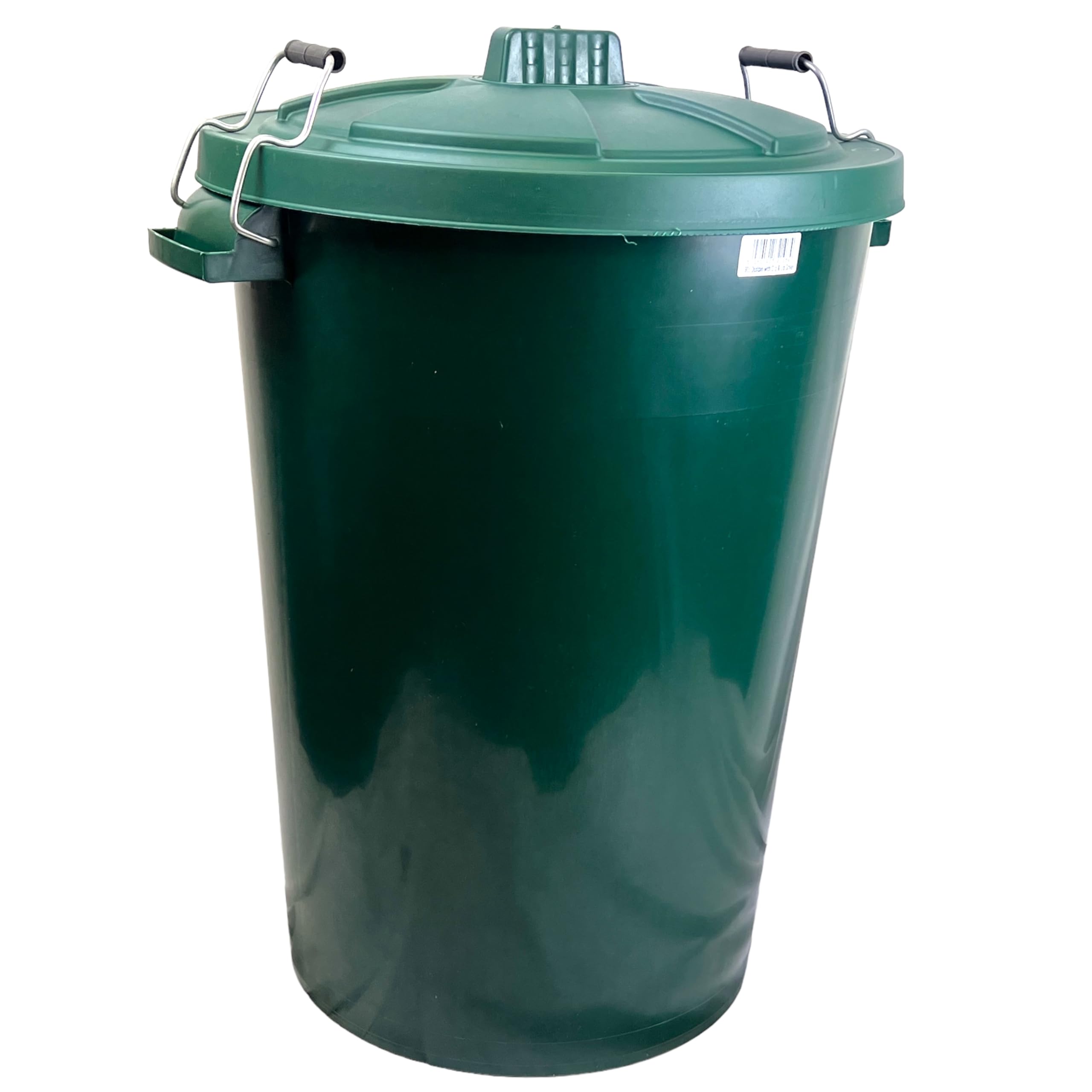 Easy Shopping 85 Litre 85L Extra Large Colour Plastic Dustbin Garden Bin Clip on Locking Lid Heavy Duty for Rubbish Recycle Waste Animal Feed Storage Unit (12, Green)