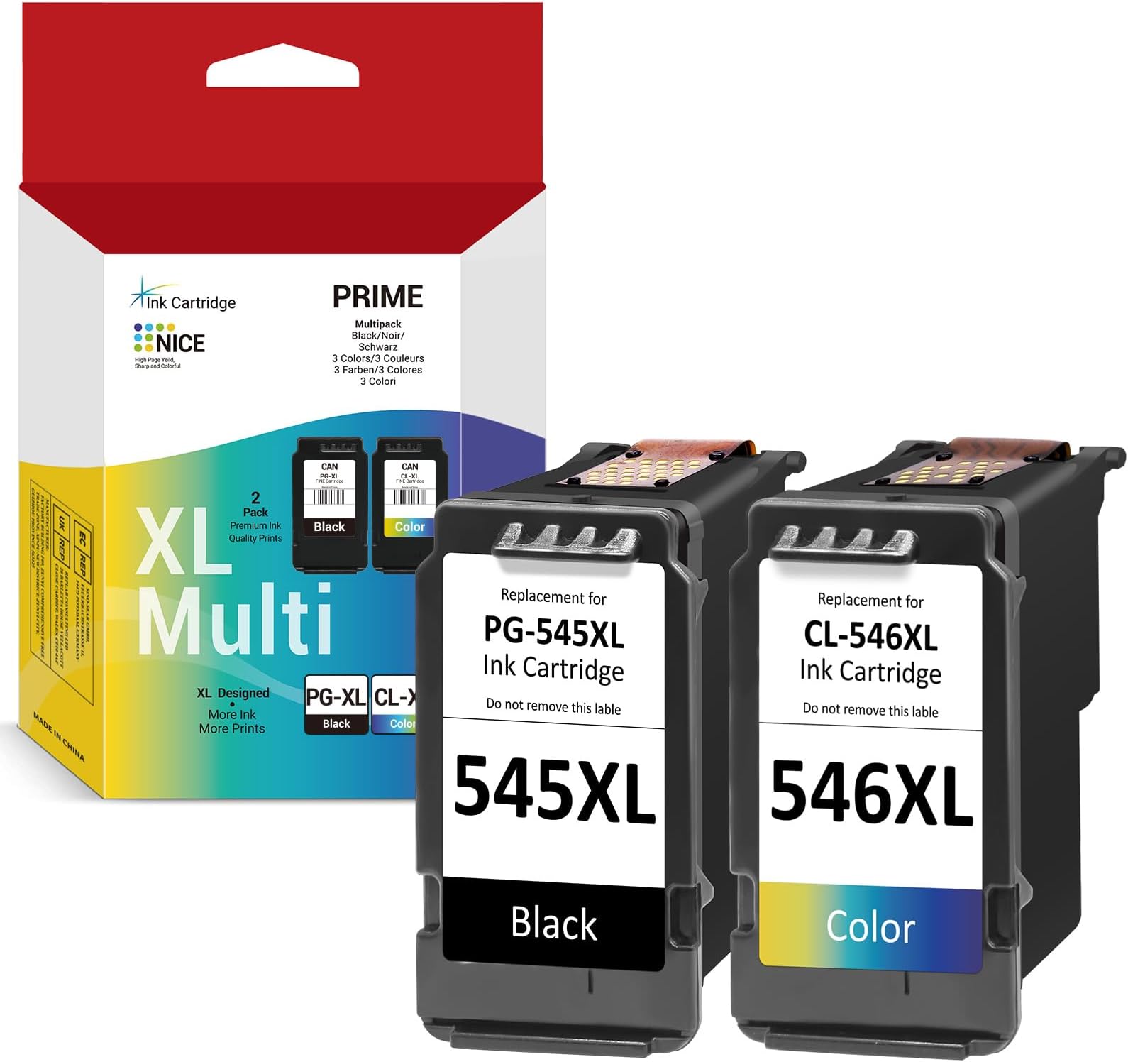 Cartucce Inchiostro HALLOLUX Per Canon PG-545XL CL-546XL - Multipack Nero E Colore - Foto 10