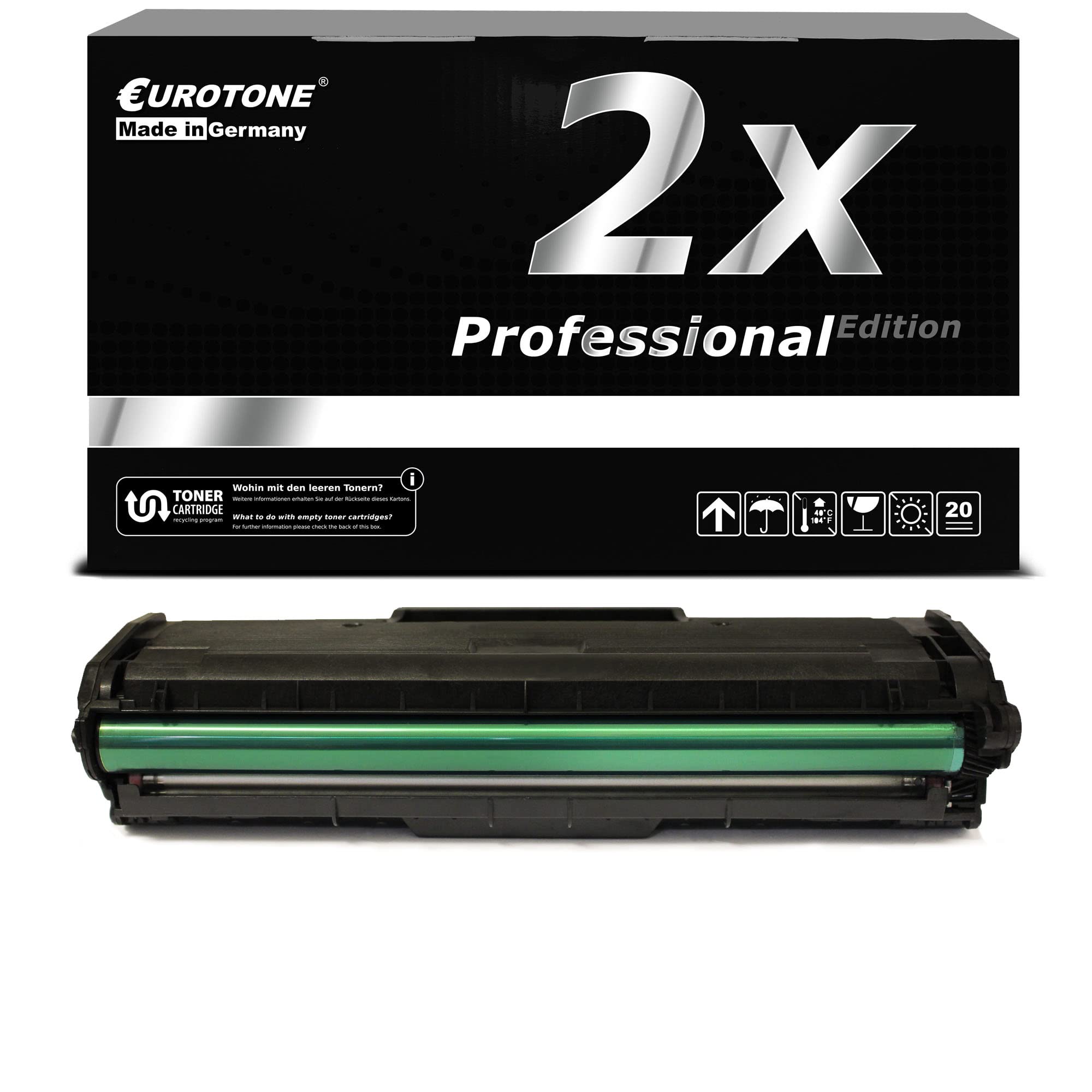 Toner Dell B1165 EuroPro pack de 2 résout les problèmes d'impression claire HF44N