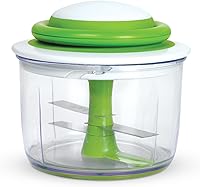 Chef'n VeggiChop Hand-Powered Food Chopper - Effortless Chopping for Veggies, Fruits, Nuts & Salsa (Arugula, 5.5")