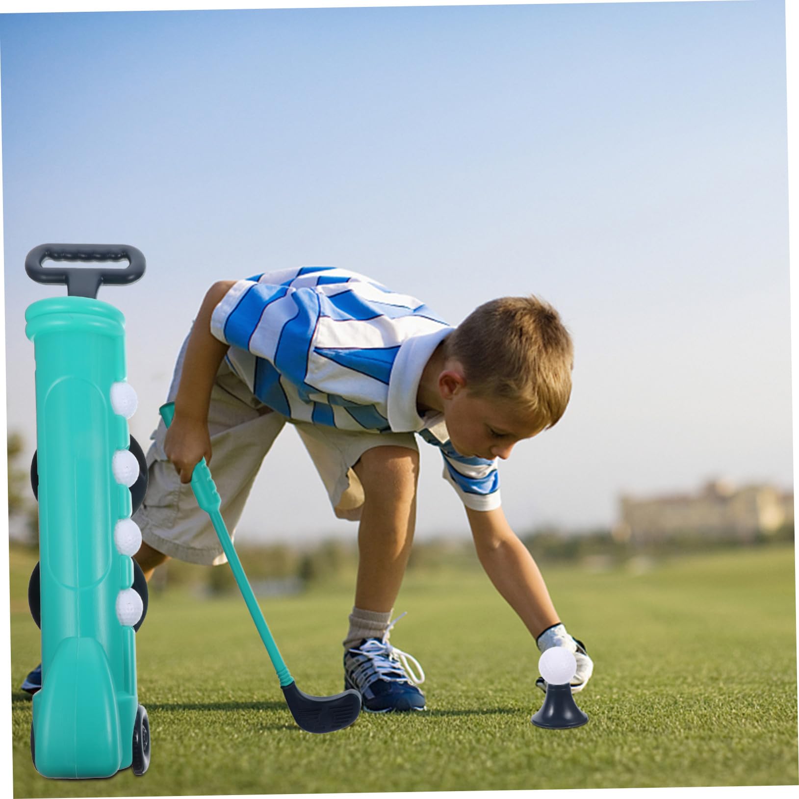 Juego de Juguetes de Golf para Niños, 1 Set de Plástico Azul