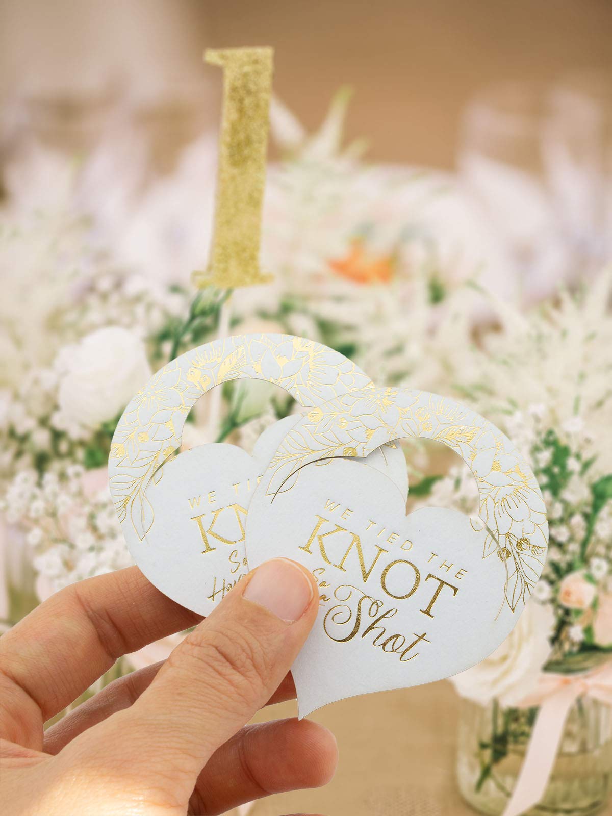 50 Etichette Regalo Personalizzate Kraft Con Spago – Scritta 'We Tied The Knot' – Per Bomboniere Matrimonio, Laurea, Addio Al Nubilato