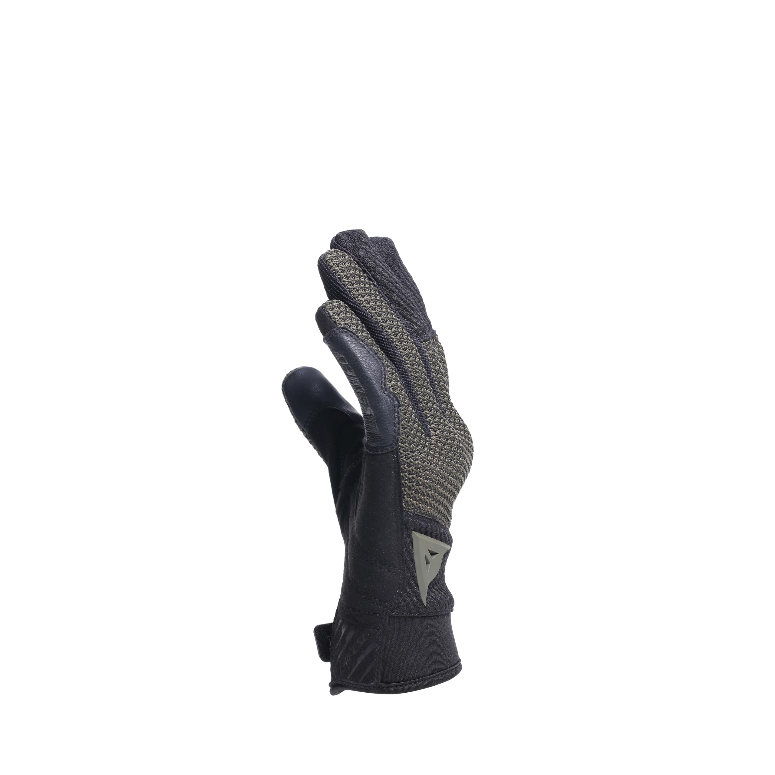 Dainese - Torino Gloves, Guantes Moto Textiles con Protectores de Nudillos, Compatibles con Pantallas Táctiles, Guantes de Moto para Hombre S, Negro/Hoja de Parra